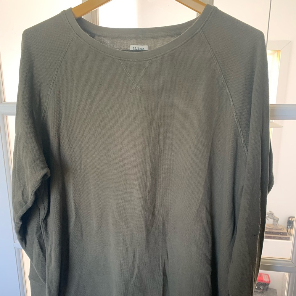4/$20 L.L. Bean long sleeve T-shirt rib  A1